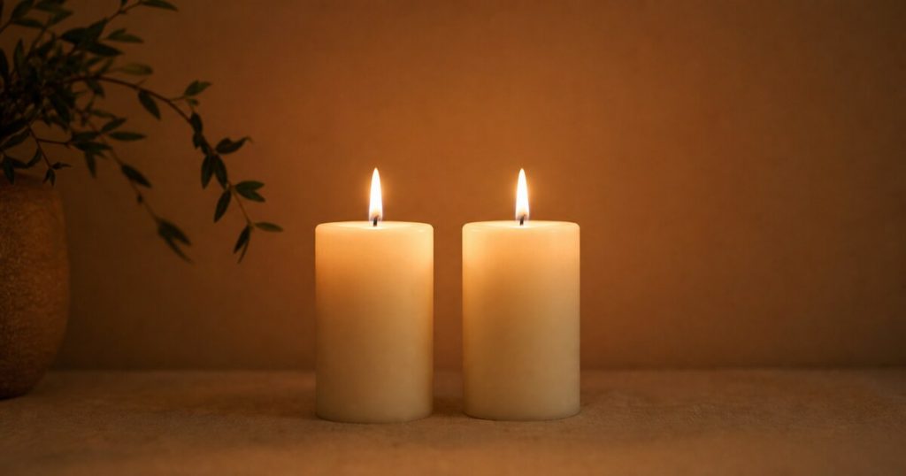 เปลวเทียนสองเปลวจุดคู่กันสื่อถึงแนวคิด Twin Flame หรือเปลวไฟคู่